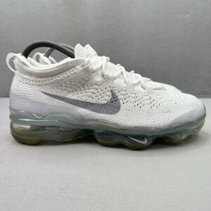 Nike Air VaporMax 2023 Flyknit Womens Size 8.5 Shoes White Pure Platinum Running